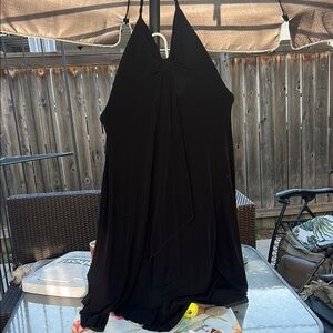 Elegant Black Halter Dress